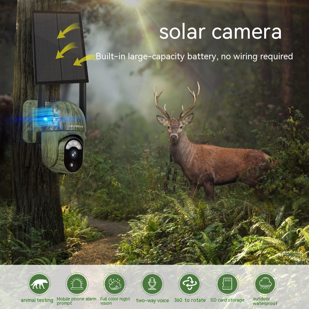 Camouflage 4G Solar Camera With Low Power Consumption And High-definition Full Color - Image 3
