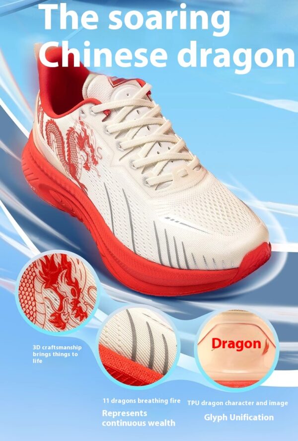 Dragon Limited Soft Bottom High Elastic Shock Absorber Sneaker Lightweight Breathable - Image 12
