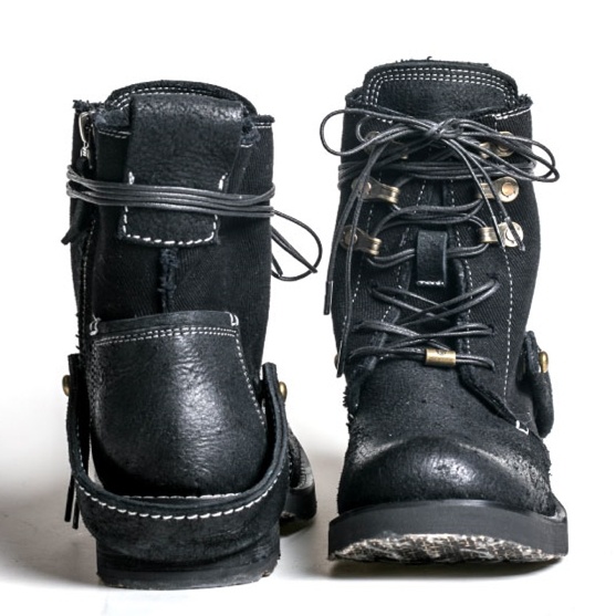 Outdoor Japanese Vintage Shoes Canvas Martin Boots - Image 23