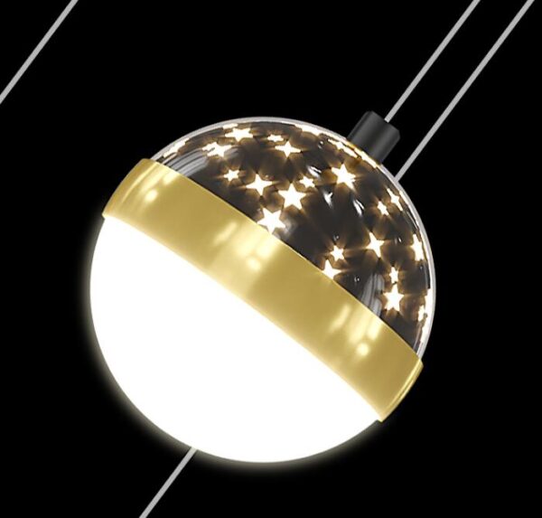 Nordic Luxury Luxury Villa Duplex Staircase Chandelier - Image 11
