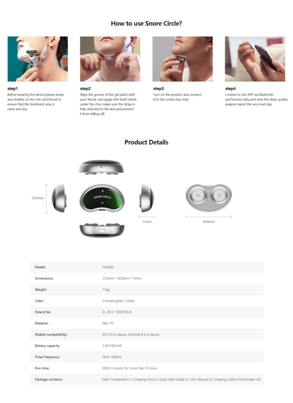 Smart Anti Snoring Device Electronic Muscle Stimulator Pro - Image 18
