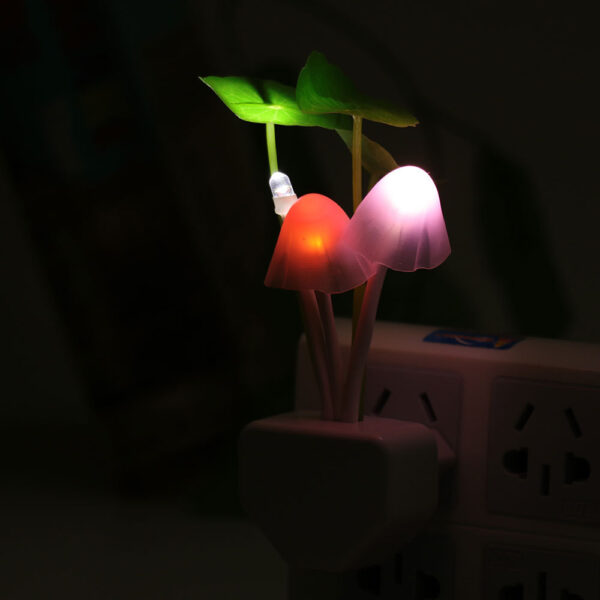 Color LED Mushroom Light, 3 Colors, With Sensor, Novelty, 220v - Image 4
