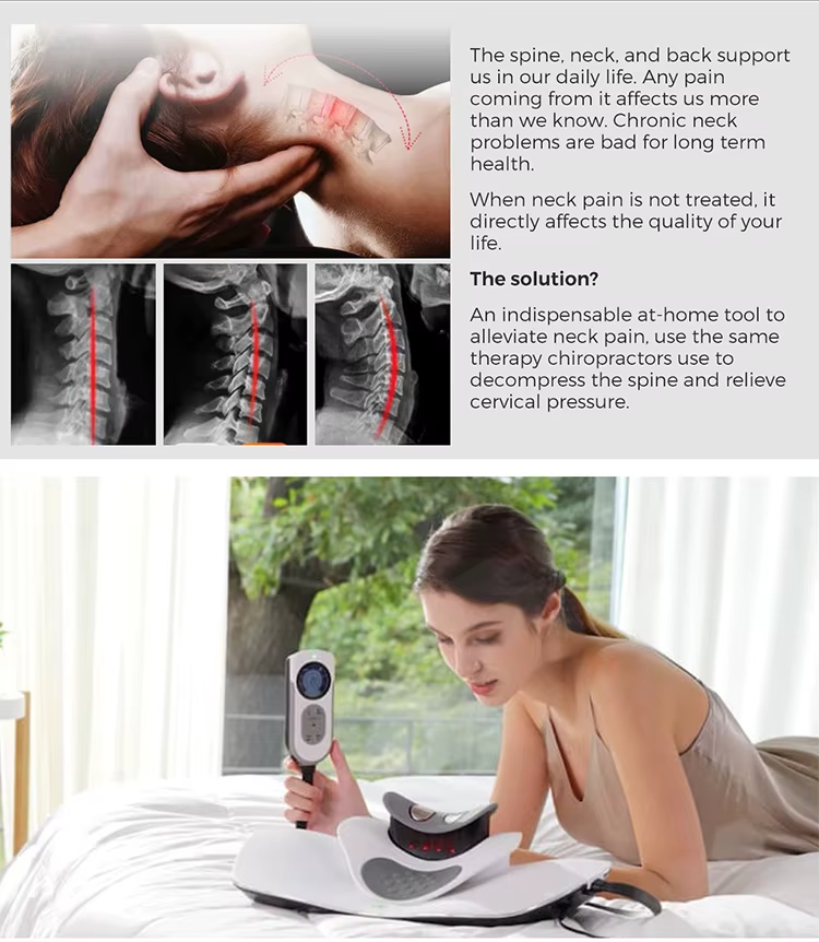 Electric Heat Therapy Massage Products Cervical Massager Traction Machine Pillow For Neck And Shoulder Massage - Image 13