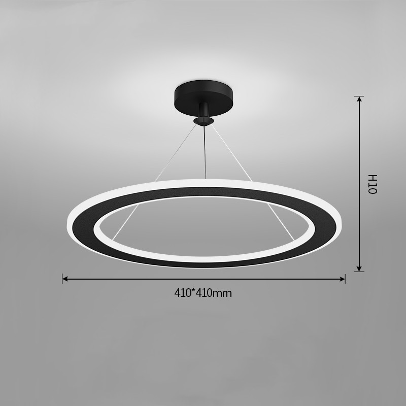 Simple Modern Circular Bedroom Study Chandelier - Image 12