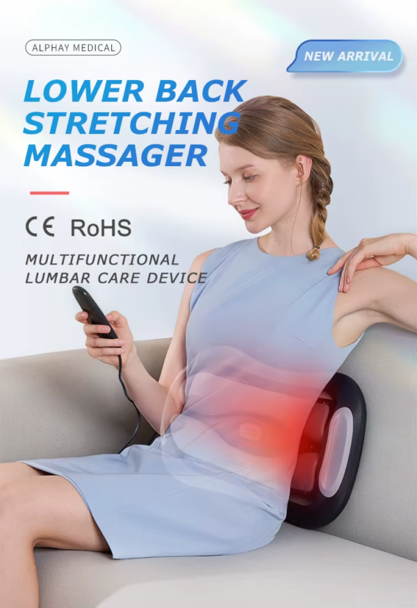 Constant Temperature Heat Therapy Multi-Frequency Vibration Stretch Simple Operation Electric Lumbar Traction Device - Image 8