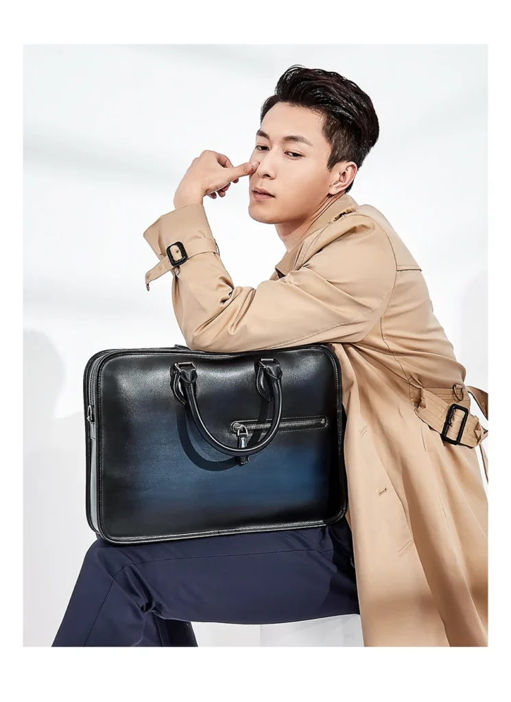 Hand-rubbed Vintage Business Bag