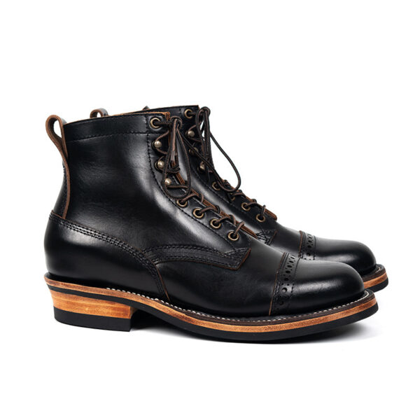 Tooling First Layer Cowhide Fall Winter Men Genuine Leather Boots - Image 32
