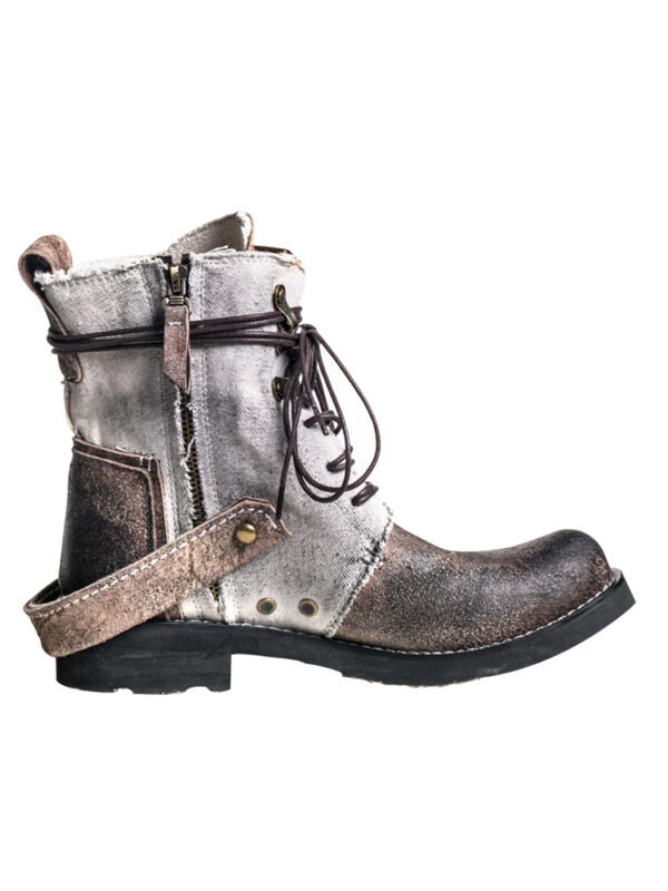 Outdoor Japanese Vintage Shoes Canvas Martin Boots - Image 2