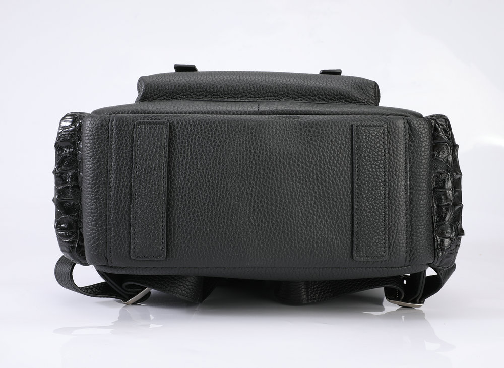 Crocodile Bone Leather Fabric Leisure Men