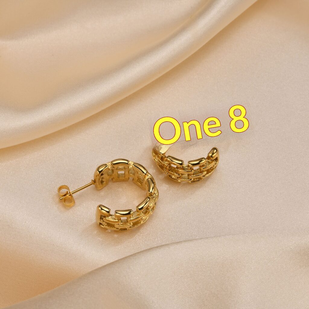 Elegant All-match Stainless Steel Earrings