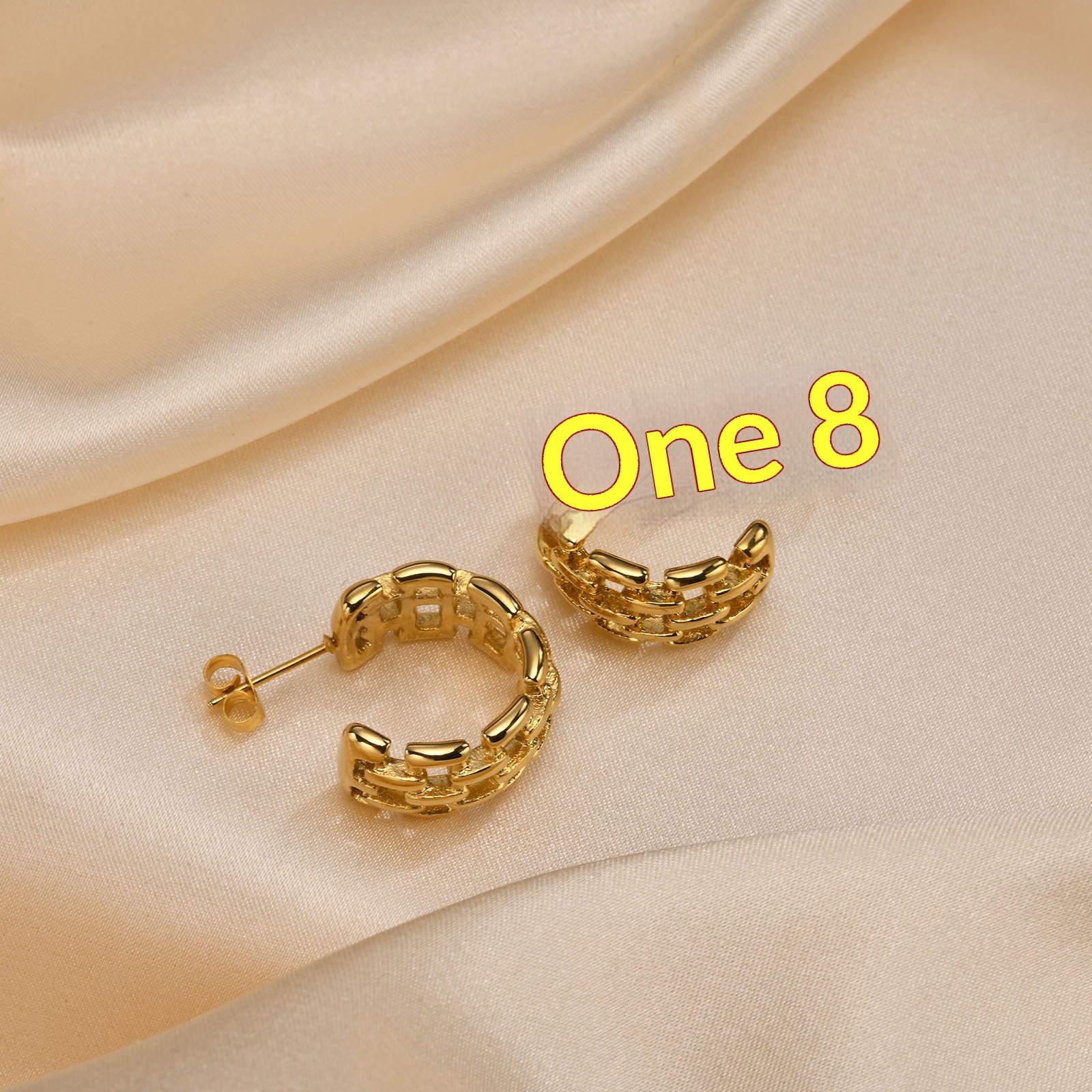 Elegant All-match Stainless Steel Earrings - Image 25
