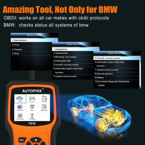 Autophix 7910 BMW Full System Diagnostic Tool Read Maintenance OBDII Fault Scan - Image 9