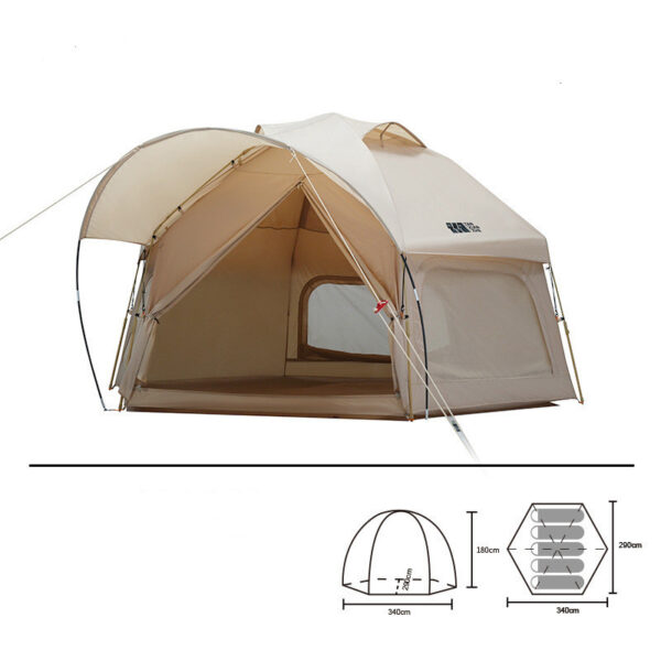 Outdoor Thickened Rainproof Portable Folding Automatic Camping Tent - Image 8