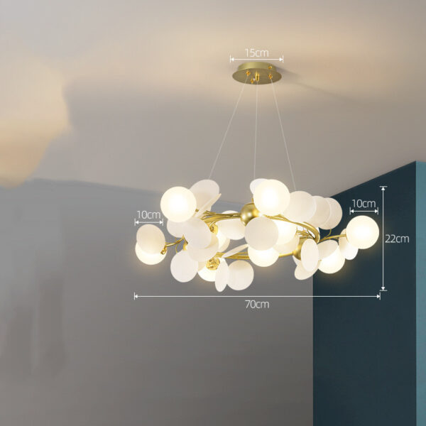 Nordic Chandelier Modern Minimalist Living Room Bedroom Lighting - Image 5