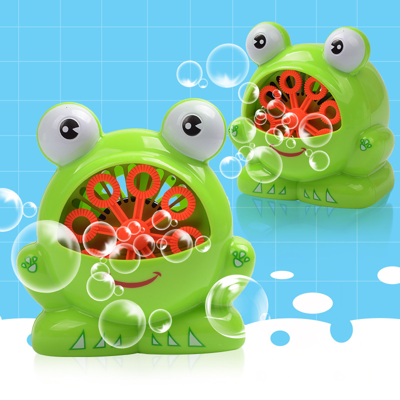 New Cute Cartoon Animals Shape Creative Frog Automatic Bubble Machine Gun - Image 8