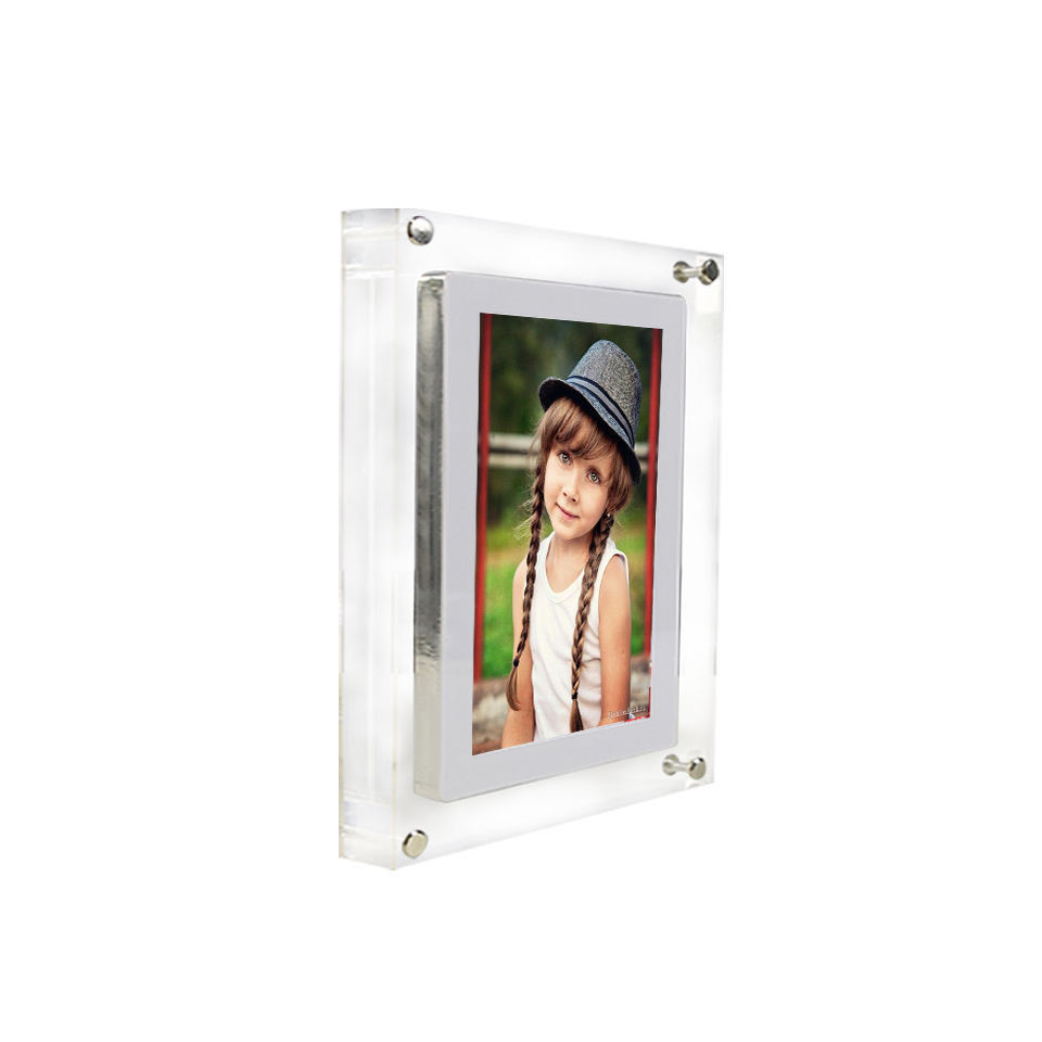 Acrylic Digital Photo Video Frame Battery New - Image 20