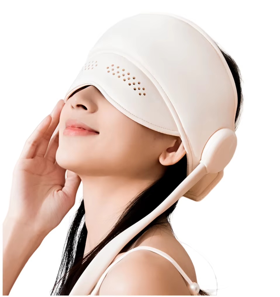 New Creative Sleep Aid Head Eye Massager Heating Pain Relief Relaxing Apparatusma Massage At Home - Image 7