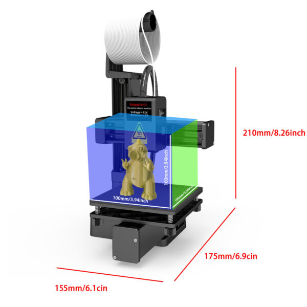 EasyThreed 3D Printer K10 Entry Level Use TPU PLA 175mm - Image 6