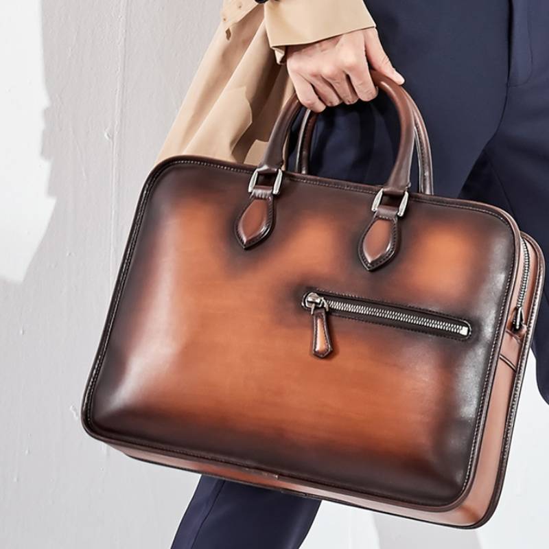 Hand-rubbed Vintage Business Bag - Image 1