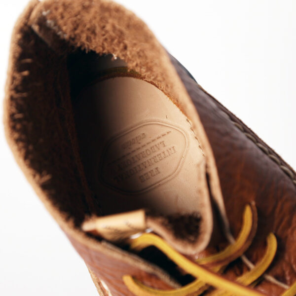 Men's Cowhide Vintage Handmade Stitching Square Head Workwear Leather Shoes - Image 9