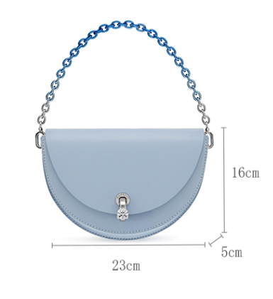 Women's Fashion Diamond Lock Small Design Shoulder Messenger Bag - Image 8