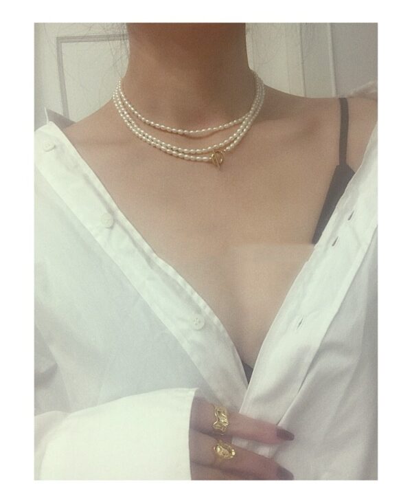 French Elegant Luxury Natural Pearl Necklace - Image 4