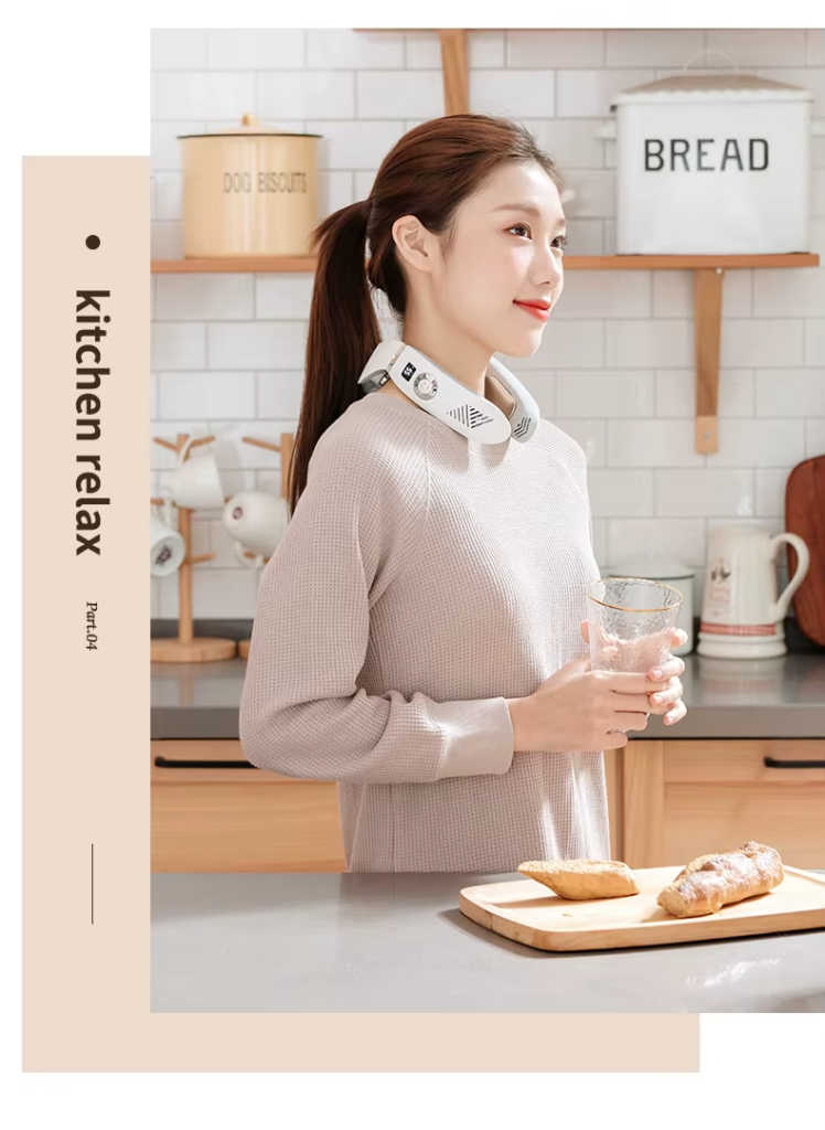 Wholesale Customized Wireless Personal Portable Neck Wearable Massagers Cold And Warm Hanging Neck Massager
