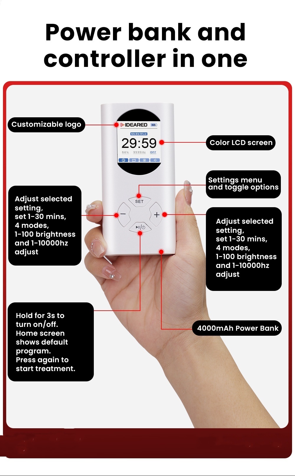 LED Mask Instrument Silicone Photon IPL Device Beauty Mask - Image 6