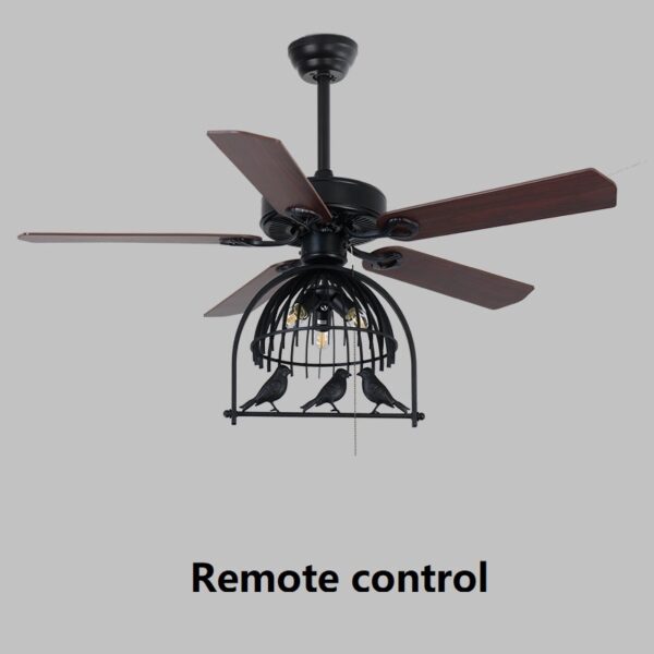 Retro Industrial Fan Lamp Ceiling Fan Lamp - Image 7