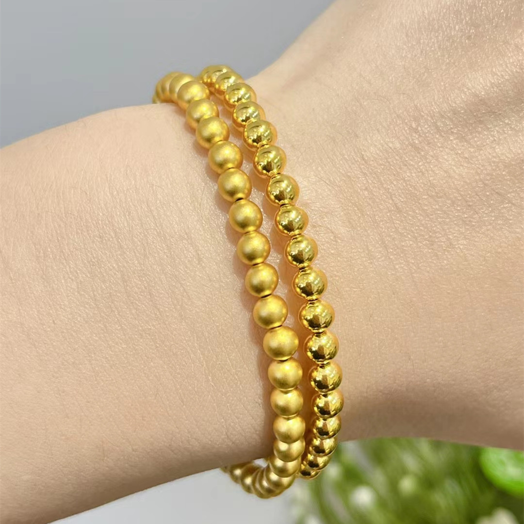 Bead Bead Hand String 999 Full Gold Material 5D Cyanide Free - Image 1