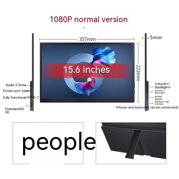 Touch Portable Monitor Mobile Phone Computer Game External Expansion Screen - Image 14