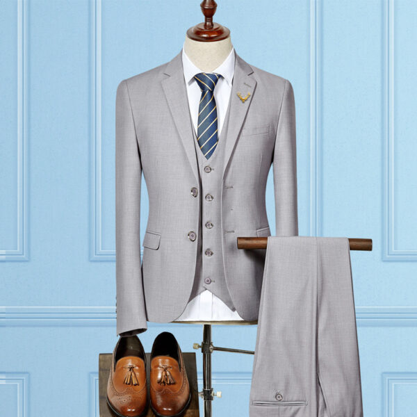 Slim Fit Wedding Suits For Men Custom Made Mens 3 Piece Suit - Image 28