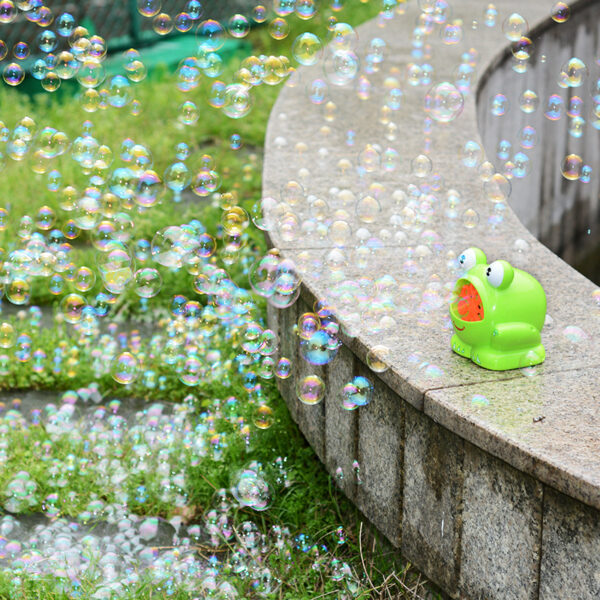 New Cute Cartoon Animals Shape Creative Frog Automatic Bubble Machine Gun - Image 6