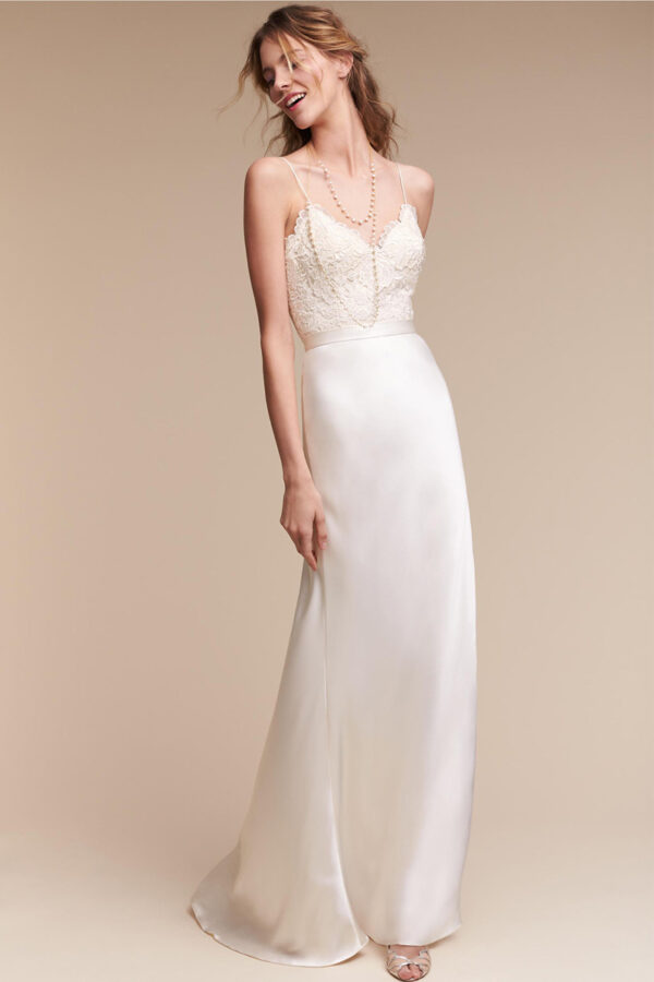 Women's Suspender Lace Slim Fitting Long Dress - Image 6
