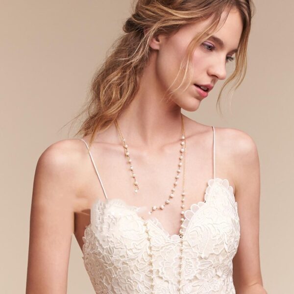 Women's Suspender Lace Slim Fitting Long Dress - Image 3