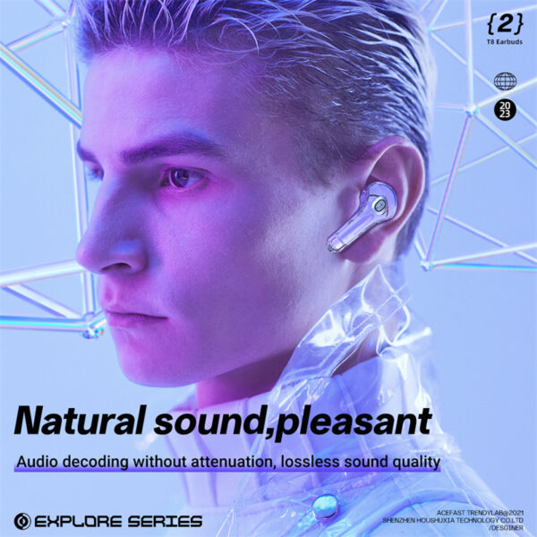 NEW T8 TWS Wireless Earphone Bluetooth 5.3 Headphones Sport Gaming Headsets Noise Reduction Earbuds Bass Touch Control - Image 3