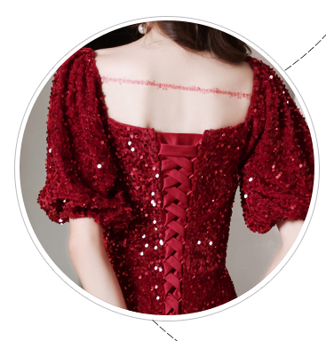 Toast Bridal Red Dresses Women Fishtail - Image 8