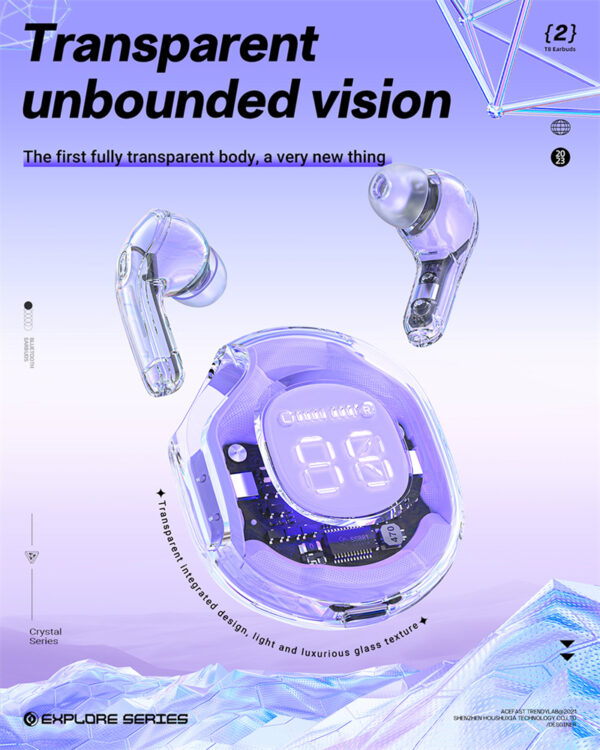 NEW T8 TWS Wireless Earphone Bluetooth 5.3 Headphones Sport Gaming Headsets Noise Reduction Earbuds Bass Touch Control - Image 12