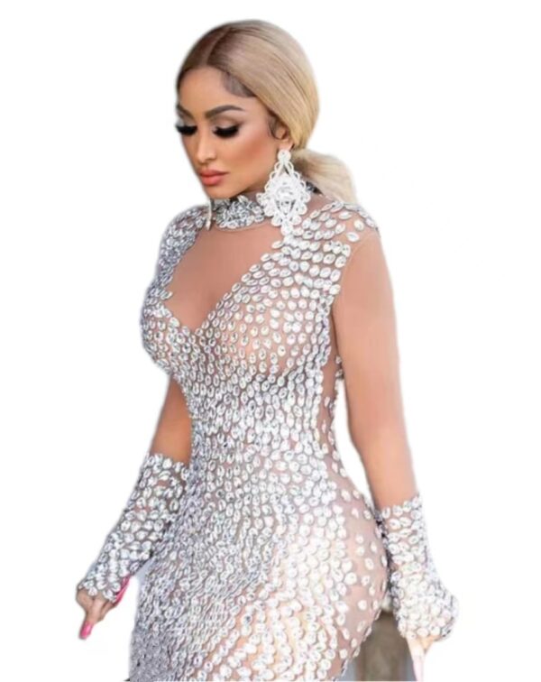 European And American Style Sexy Sequin Cocktail Party Dress - Image 4