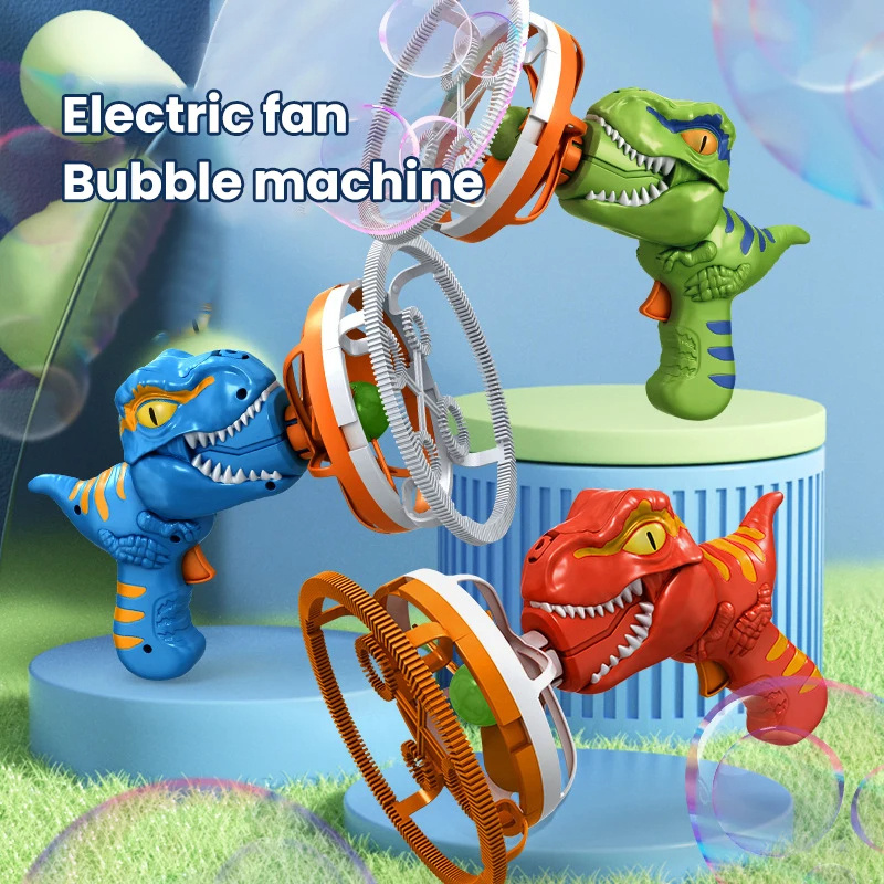 Fan Dinosaur Bubble Machine Bubble Blowing Toy Children
