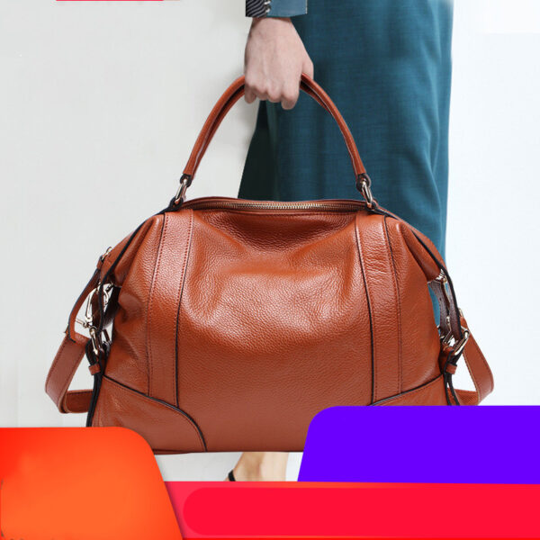 European And American Leather Top Layer Cowhide Bag For Ladies - Image 6