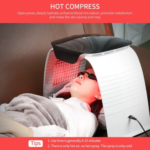 Colorful LED Photon Skin Rejuvenation Beauty Instrument Hot And Cold Spray - Image 5