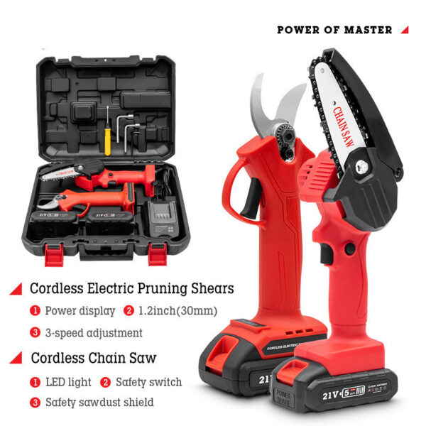 Rechargeable Branch Shears Rough Electric Scissors Garden Tools - Image 6