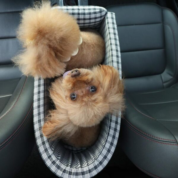 Portable Pet Dog Car Seat Central Control Nonslip Dog Carriers Safe Car Armrest Box Booster Kennel Bed For Small Cat Dog Travel - Image 6