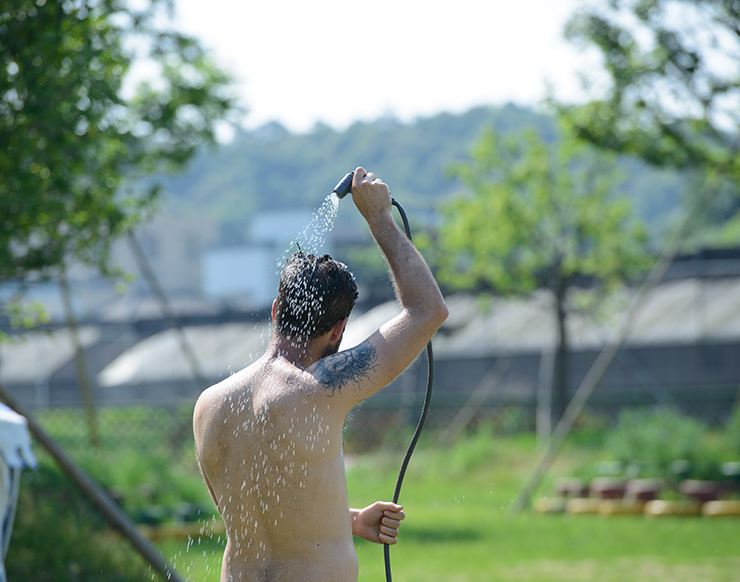 Outdoor Shower Bag Camping Folding Shower - Image 8