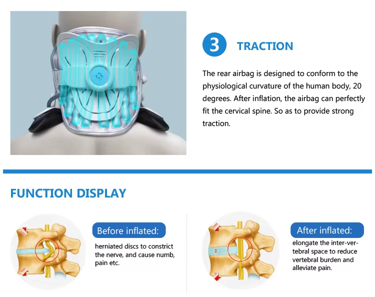 Chiropractic Posture Corrector Neck Cervical Traction Shoulder Relaxer For Tension Release - Image 11