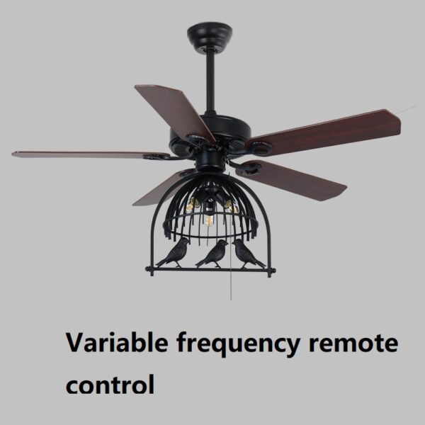 Retro Industrial Fan Lamp Ceiling Fan Lamp - Image 8