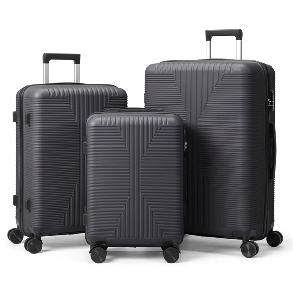 Non-TSA Customs Lock 3-in-1 PP Trolley Case, 20in, 24in, 28in, PP, Dark Gray - Image 17