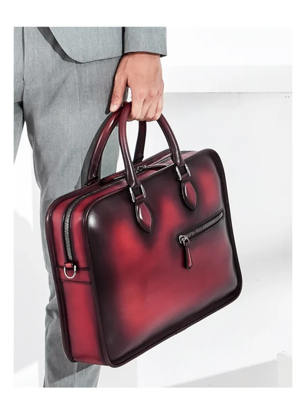 Hand-rubbed Vintage Business Bag - Image 17