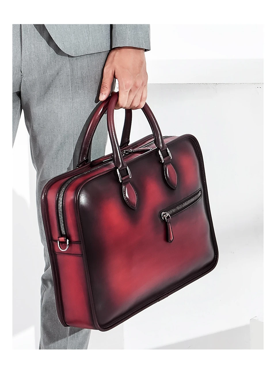 Hand-rubbed Vintage Business Bag - Image 17